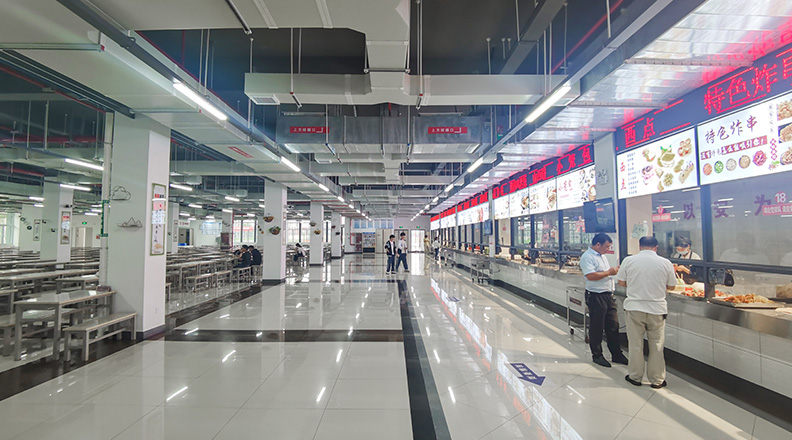 息县高中学生食堂及管线安插