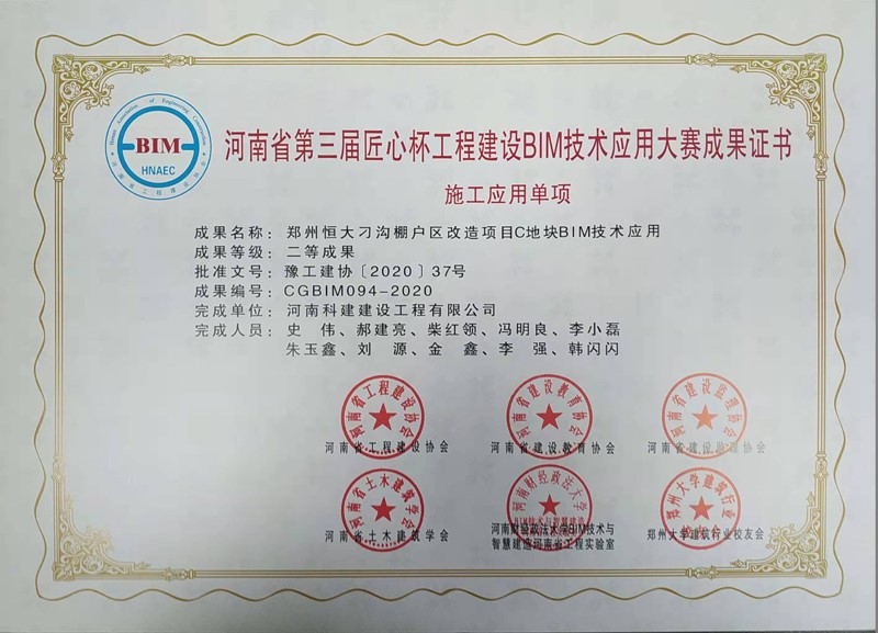 郑州恒大刁沟棚户区刷新项目C地块BIM技术利用